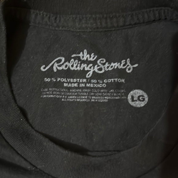 Rolling Stones Black Tour T-Shirt - Picture 2 of 5